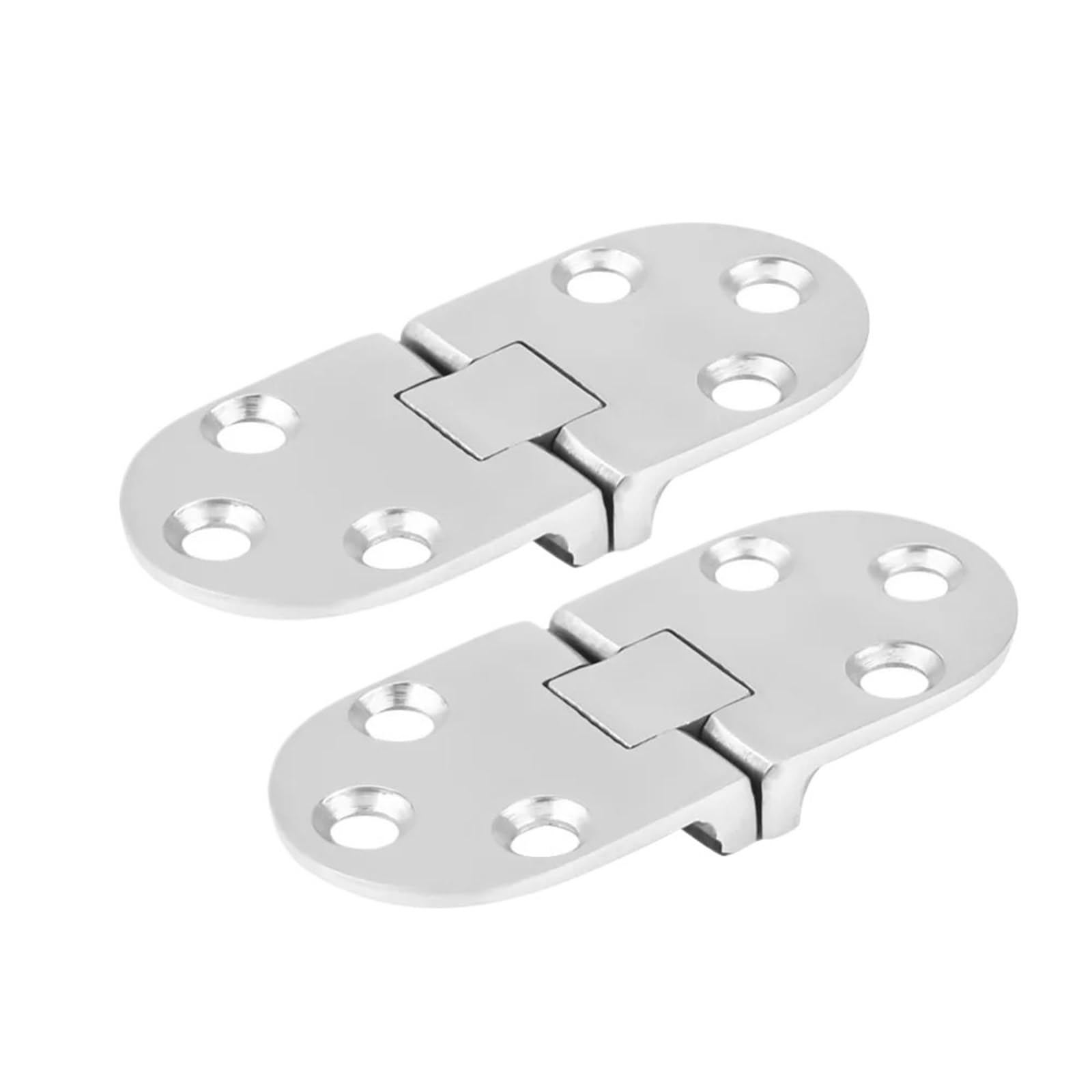 2Pcs 316 Stainless Steel Boat Hinges 180 Degree Cabinet Hinges