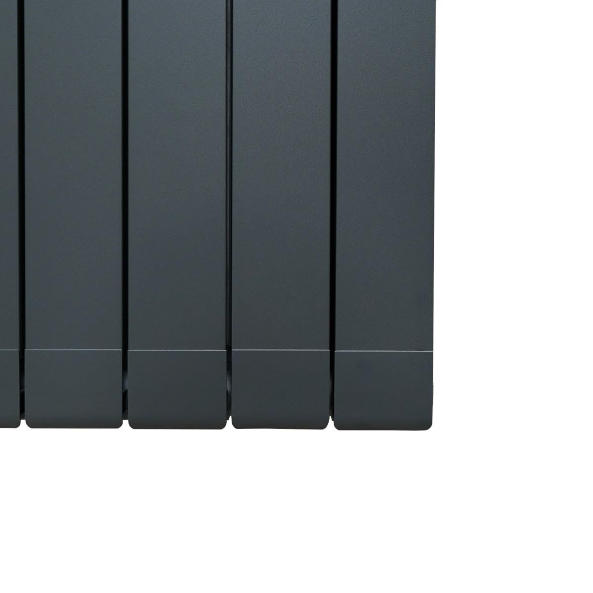 Radiatore di Design in Alluminio 1800mm x 315mm Verticale Doppio Pannello Piatto A Colonna Termosifone Moderno Leggero Grigio Antracite Spazzola Kit di Fissaggio Staffe Inclusi