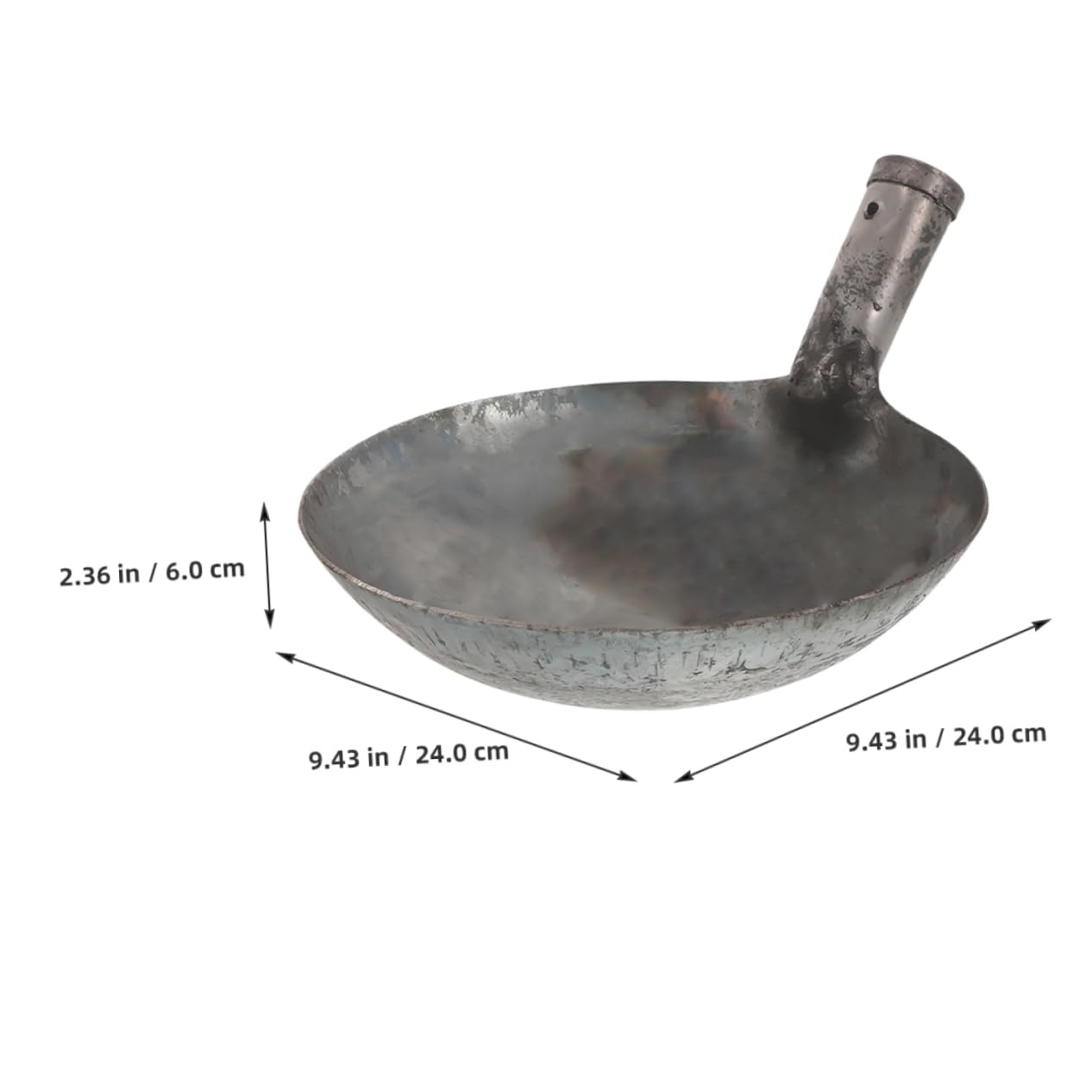 TOYANDONA Pala de Metal para Estiércol Reutilizable 24cm para Jardinería y Limpieza de Lodos en Pozos de Aguas Residuales Herramienta de Hierro Resistente