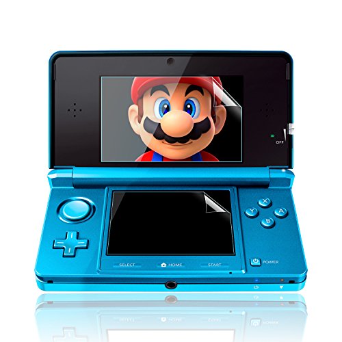 image for AKWOX (Pack of 4) HD Clear Crystal Top LCD Screen Protector + Buttom L