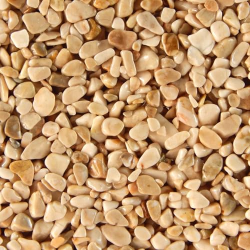 Terralith Steinteppich Marmor Komplett-Set für 1qm - Körnung: fein - 2-4mm mit Epoxidharz Bindemittel - für Innen in natur (bronce)