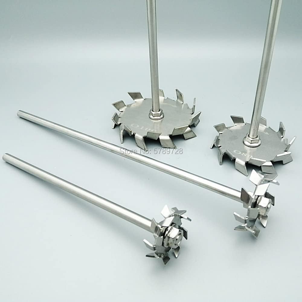 Mieszadło tarczowe ze stali nierdzewnej 304, mieszadło z prętem mieszającym, tarcza 100 mm do laboratoryjnego mieszania i rozpraszania