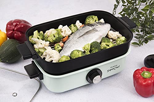 Plancha-de-Asar-Superchef-Multi-Grill-5-en-1-Plancha-de-asar-cocina-al-vapor-guisos-barbacoa-electrica-1700-W-de-potencia