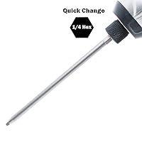 Vista 7 de AUTOTOOLHOME 3 Pack No.2 Square Driver Bit Set 2/4/6-inch Length for Pocket Hole Jig Systems Woodworking Joinery Tool