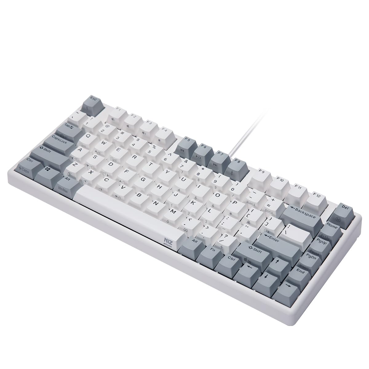 Amazon | NiZ キーボード 【Micro82白い有線】 静電容量無接点 有線