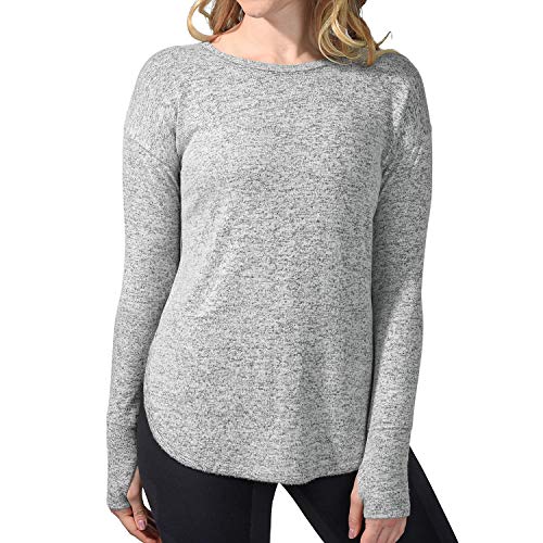 Members Mark Ladies Soft Heather Top (Light Grey, XXL)