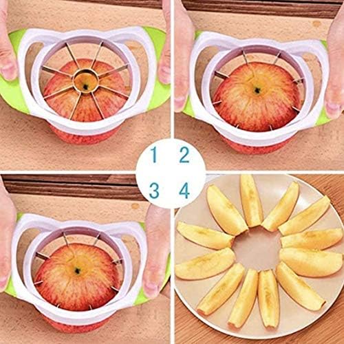 VEXXD 8 Blade Easy Grip Apple Corer Slicer-Divider-Cutter-Wedger, Apple Cutter, Fruit and Vegtable Ergonomic Rubber Grip Handle by VEXXD