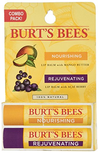 Burt's Bees Lip Balm Twin Pack Mango Butter Acai Berry - 0.3 oz