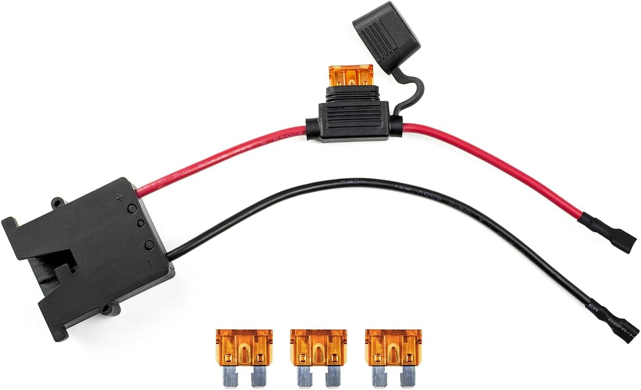 SEFEPODER Replacement Wire Harness Connector Compatible with Power Wheels 12 Volt Battery,12AWG Wire with Fuse, Lithium LiFePO4 and Lead-Acid Batteries Both Available