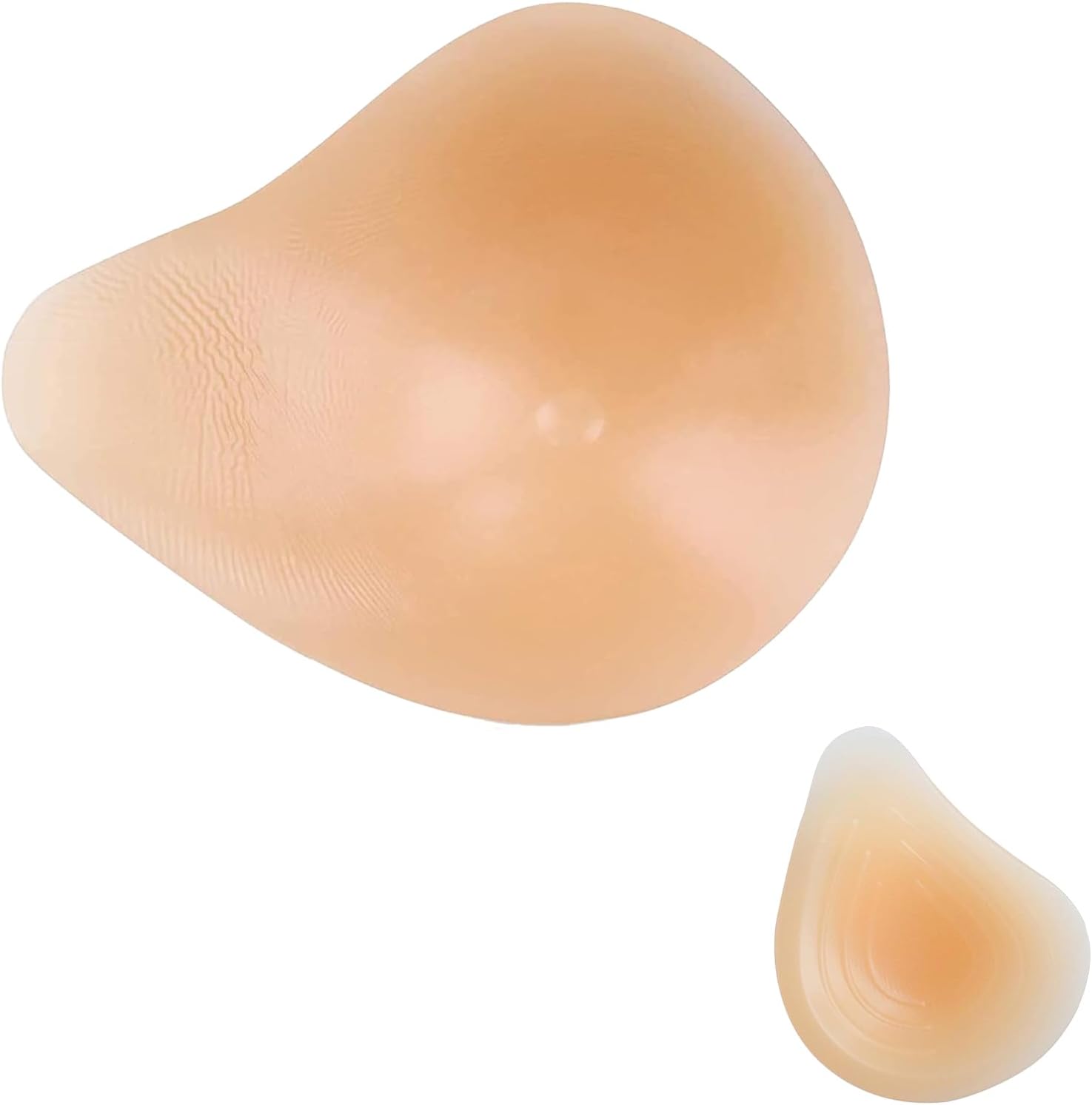 One Piece Silicone Breast Form Self Adhesive Fake Boobs Mastectomy Prosthesis Bra Inserts Pad Enhancer Crossdresser Transgender,Right Side only,C Cup :300g
