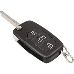 Funda Llave Audi A1 Maclean MCE102 - Carcasa para Llave Plegable de Audi A4 con 3 Botones