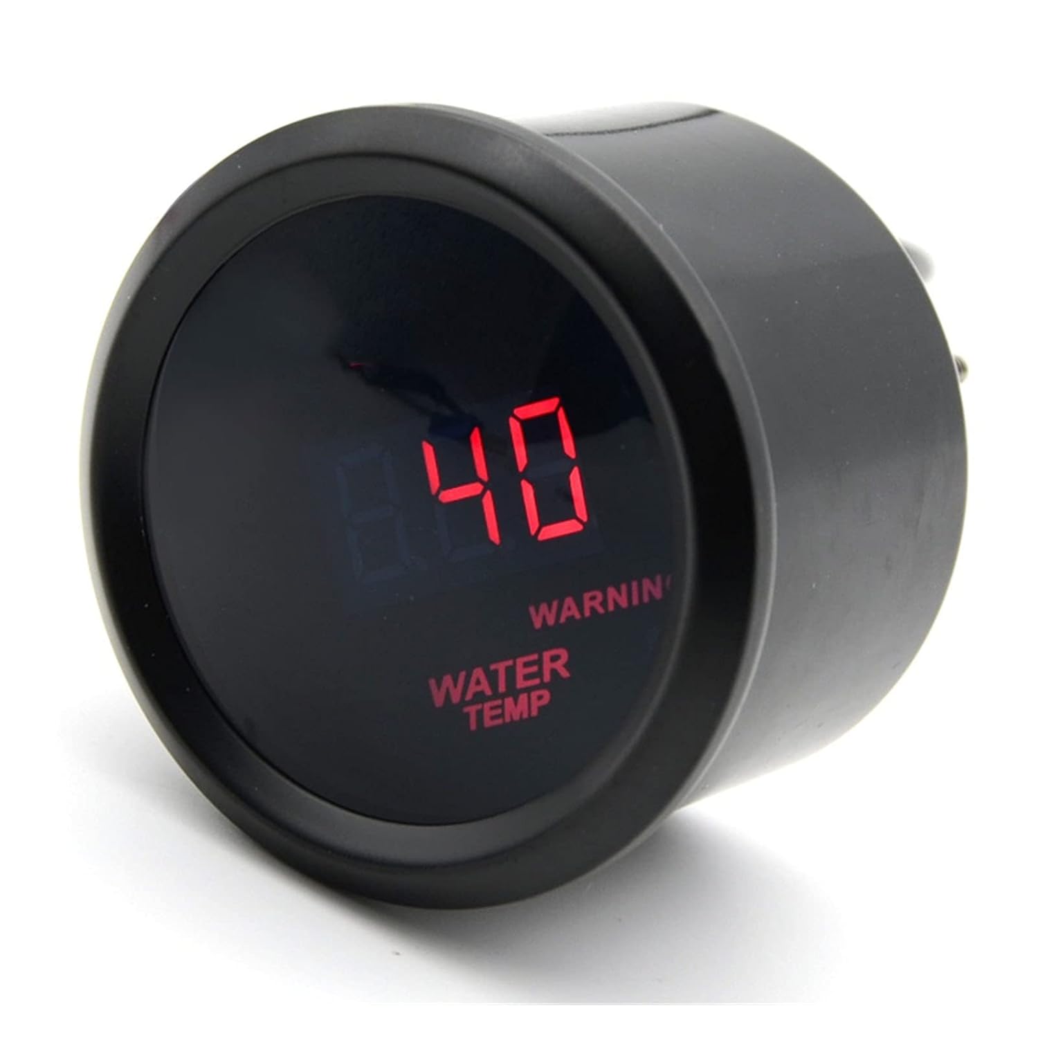 52MM Water Temp Gauge Digital Red Led Black Case Temperature