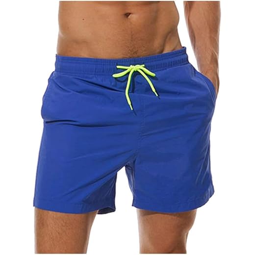Shorts De Natação Masculinos Sunga De Banho Com Malha Forrada Com Cordão Cós Shorts De Surf