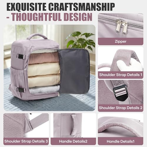 suwasp Travel Backpack Light Purple