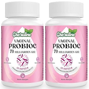 Cheroline Vaginal Probiotika für Frauen, 60 Kapseln