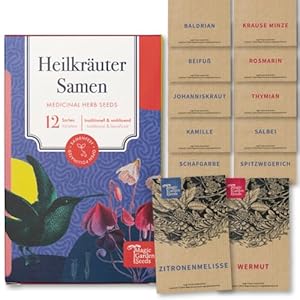 Magic Garden Seeds Heilkräuter Samen Set 12 Sorten