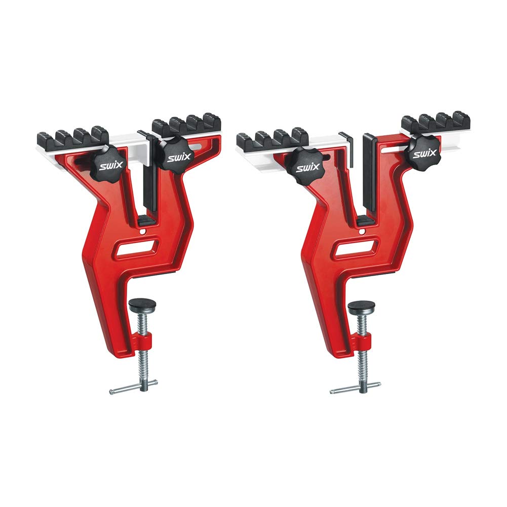 Pro Snowboard Adjustable Aluminum Tuning Vise, Red
