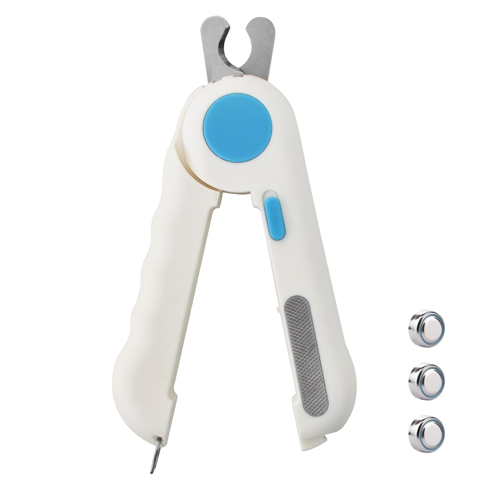 Cortauñas para Perros y Gatos, Mascotas Herramienta Profesional para recortadoras de Aseo, con Luz LED y Lima de Uñas, Cortaúñas a Prueba de Salpicaduras, para Mascotas pequeñas Medianas