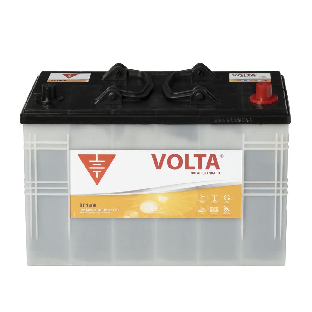 Bateria Solar 140Ah C100 para Automóvil de turismo - Borne +Dcha - Medidas Largo 345 x Ancho 175 x Alto 238 mm con 2 años de Garantía - Fabricación Europea.