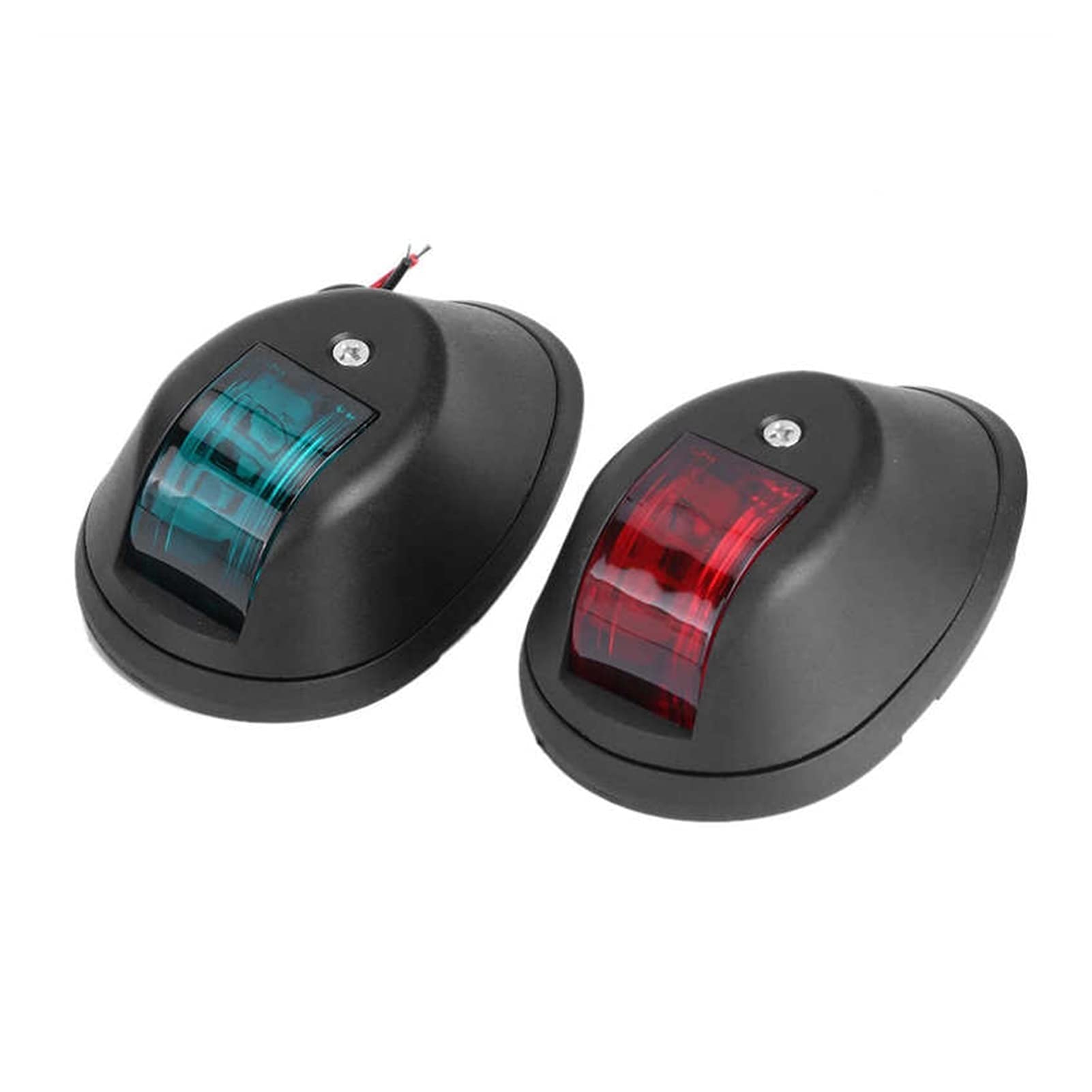 Paio di luci navigazione in barca 12V segnale impermeabile rosso verde 8pcs GUIDATO Spia avvertimento for barche marine yacht Per la navigazione e la pesca