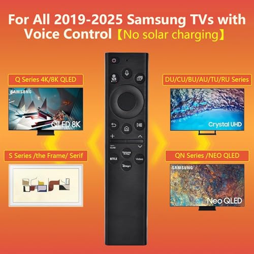 undefined Replacement for Samsung TV Remote, for All 2019-2025 Samsung Remote Control for Smart TV with Voice Control. No Solarcell. 2-Year Warranty. の商品画像 6