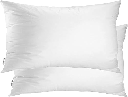 Miniatura 5 de BaoNews Juego de 2 cojines de 12 x 20 pulgadas, relleno alternativo de plumón de poliéster suave para fundas de almohada decorativas, lavables a