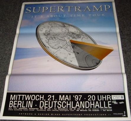 Affiche Supertramp It'S About Time Tour 50X70 Cm pour décoration murale rock