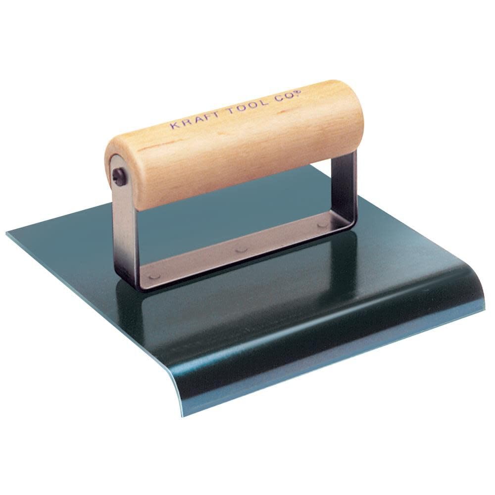 Kraft Tool CF596 3/8-Inch Radius Blue Steel Hand Edger with Wood Handle, 9 x 6-Inch