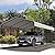 Real Relax 12x20ft Metal Carport, Heavy Duty Garage Outdoor Galvanized Car Shelter Canopy with Metal Frame for Car, Boats and Truck, Cream White