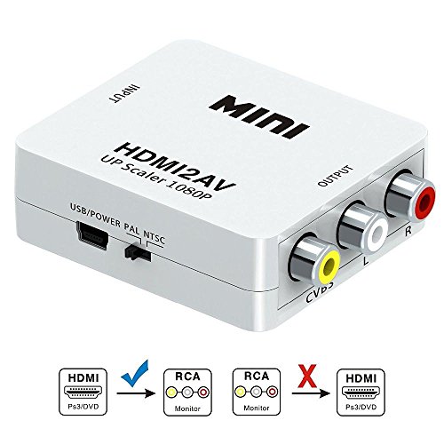 ADAPTADOR CONVERSOR DE AV RCA PARA HDMI - HDMI2AV