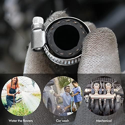 10 Pcs 20-32mm Hose Clips Adjustable, Stainless Steel Jubilee Clips for Securing Hose Connections Home Gas Pipe Flexible Hose Pipe Tube