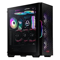 ADATA XPG STARKER AIR Mid-Tower PC Chassis, ATX/Micro ATX, Mini-ITX, Compact Size, Tempered Glass Side Panel, I/O USB 3.0 Port, Black