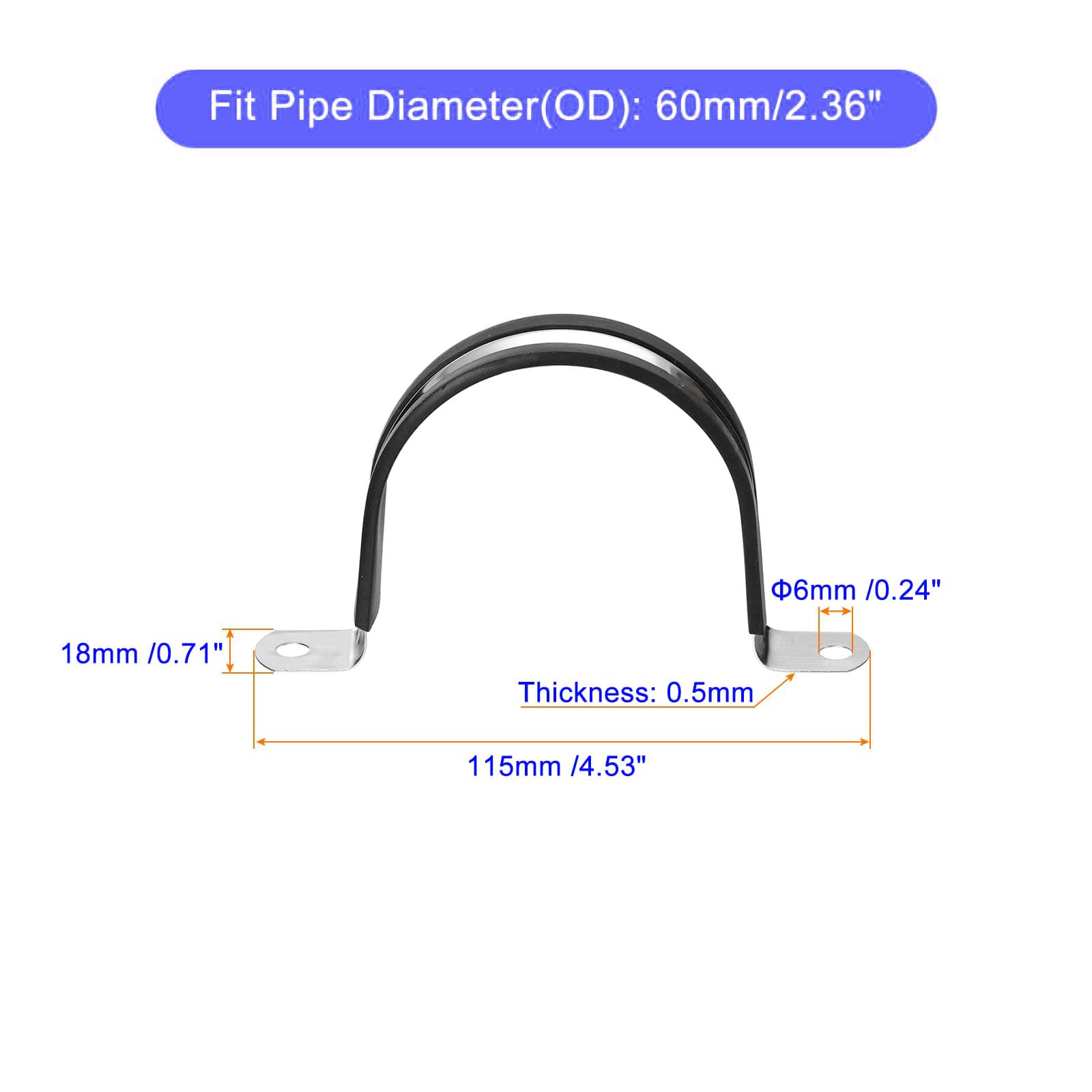 Unifizz 22Pcs 60mm(2-3/8") Cable Clamp - Image 2