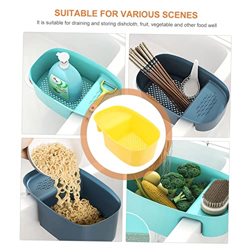 Colador para fregadero de cocina SHOWERORO plástico amarillo miniatura 7