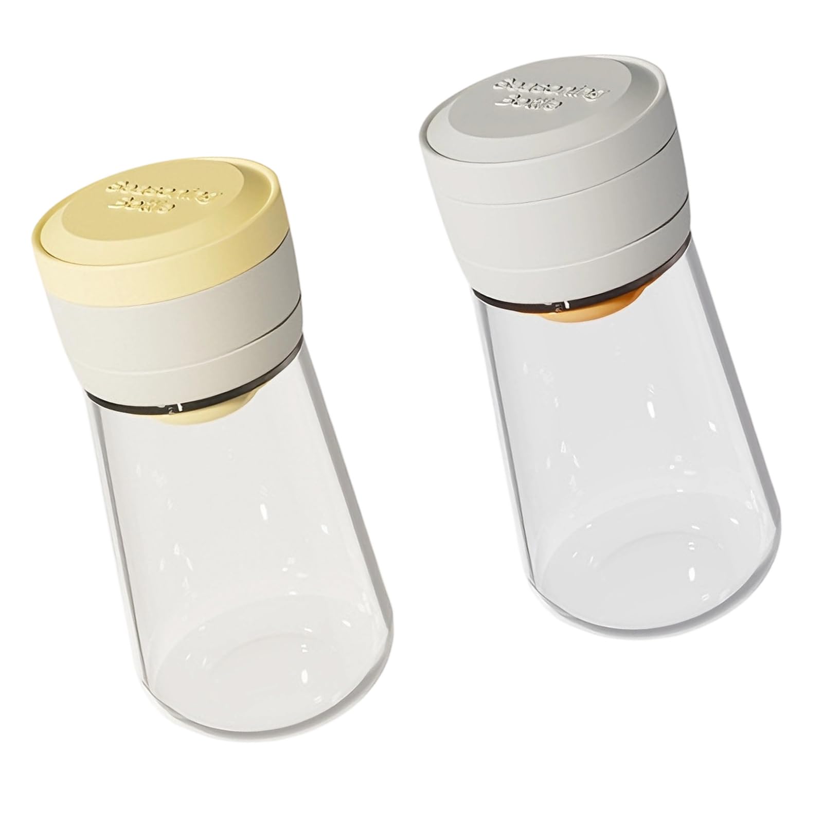 TFAOYS Multipurpose Glass Condiment Bottle for Salts Pepper Hygienic Seasoning Dispenser Practical Cooking Essential Tool Glass Seasoning Jar