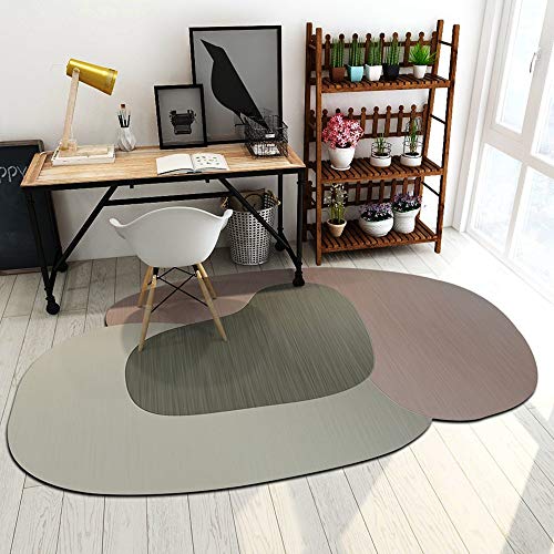 Yurun kuhfell Teppich, Robust Qualität Flauschiger, mit 8 Antirutschmatte für Teppich für...