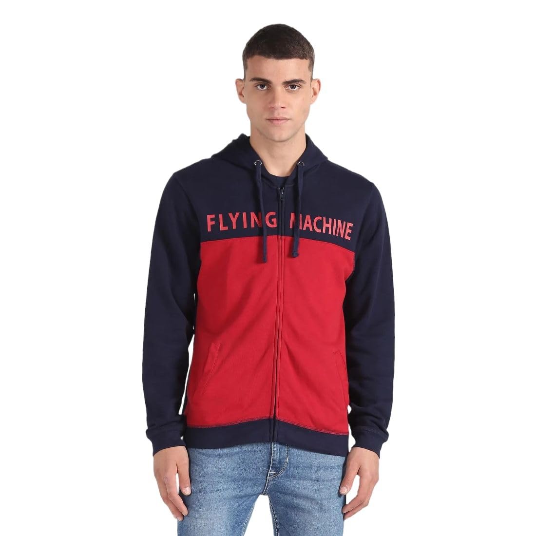 flying machine Men's Regular Fit Sweatshirt| Colour Blocked-picture-23