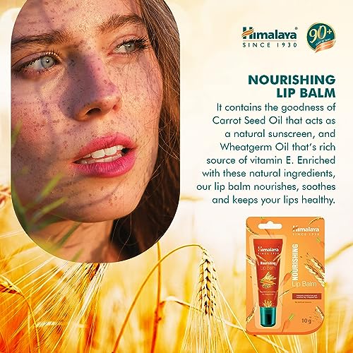 Himalaya Lip Balm Nourishing Tube with Wheatgerm Oil & Carrot Seed Oil 10g, White - Image 5
