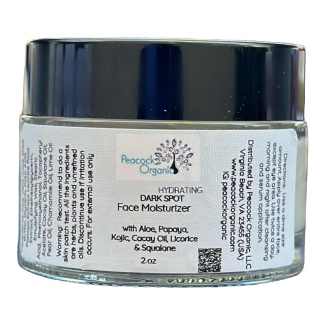 Dark Spot Face Moisturizer Cream - with Kojic Acid & Alpha Arbutin – Lightweight Facial Moisturizer for Uneven Skin Tone, Blemishes & Dark Spots – For Men & Women - 2 oz