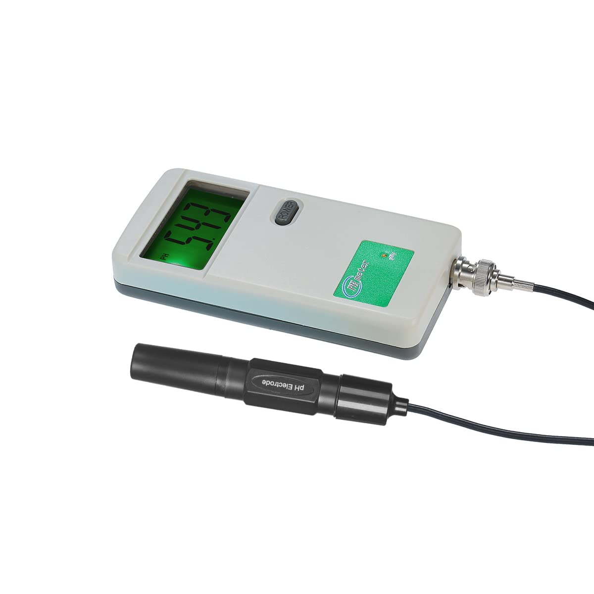 Medidor de pH portátil de alta precisión, pantalla de retroiluminación, probador de calidad del agua para agua potable latoria, hidroponía, acuario, piscina, blanco, PH-3012B