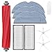 ABClife Kit d'accessoires de Rechange pour Xiaomi Roborock S7 T7 T7S T7Plus T7SPlus S7Plus Aspirateur, 1 Brosse Principale, 2 Brosses Latérales, 2 Filtre HEPA, 3 Serpillère, 1 Brosse de Nettoyage