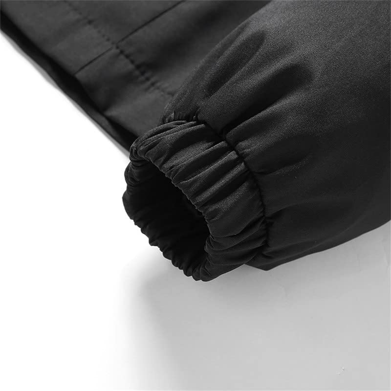Veste coupe-vent légère à capuche homme noir S - 6