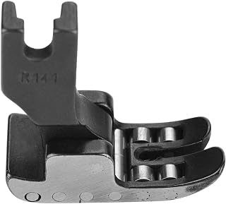 Roller Presser Foot Coser Presser Presser Presser Negro R141 12 Rodamientos Tipo de Rodillo de Acero para Máquina de Coser Industrial con Rueda para Tela Gruesa
