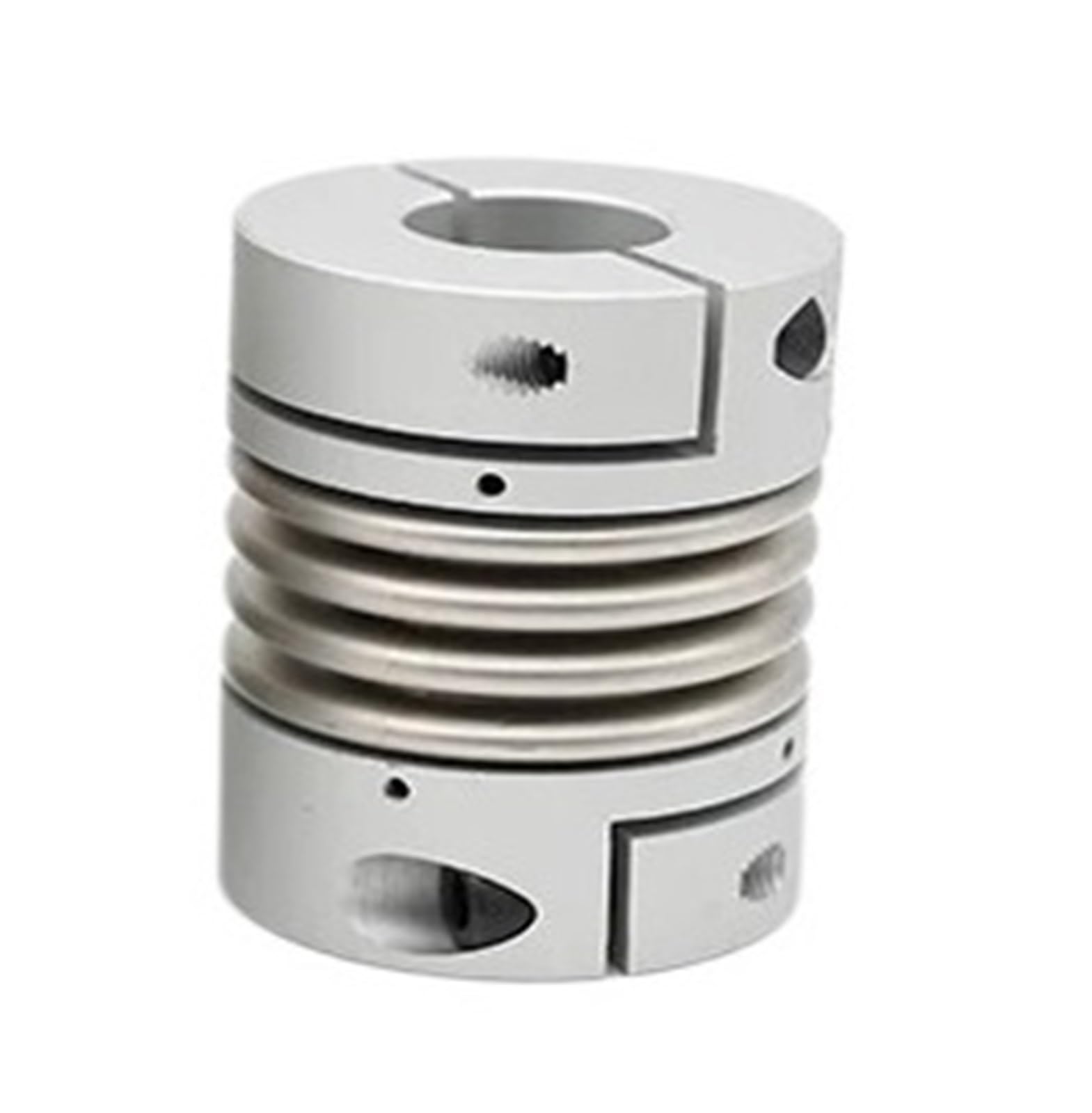 Accouplements à soufflet Couplage à soufflet en alliage d'aluminium D30 L43, encodeur élastique en acier inoxydable, vis de moteur à couple élevé avec rainure de clavette(5x5)