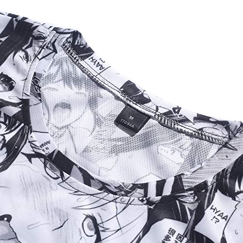 Women's Ahego Face Print 2 Piece Outfits Crop Top and Shorts Pajamas Set XS-2XL2