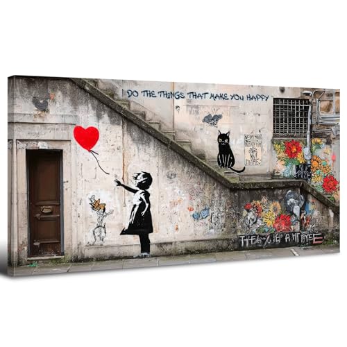 Banksy Girl With Balloon Canvas Print