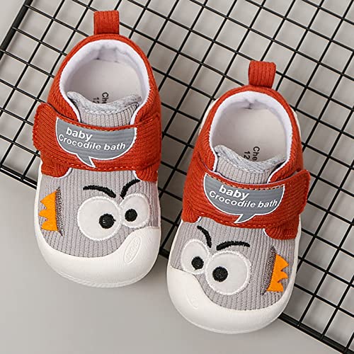 Fashion Autumn Toddler and Girls Casual Shoes Soft Sole Round Toe Buckle Shoes Girls Sneaker Size 1 (Grey, 1.5-2 Years)3