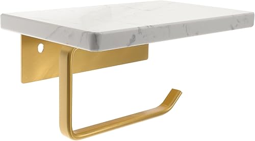 Angoily Soporte para toallas de papel, estante de almacenamiento de baño, estante de baño pequeño, almacenamiento de toallas para baño pequeño,