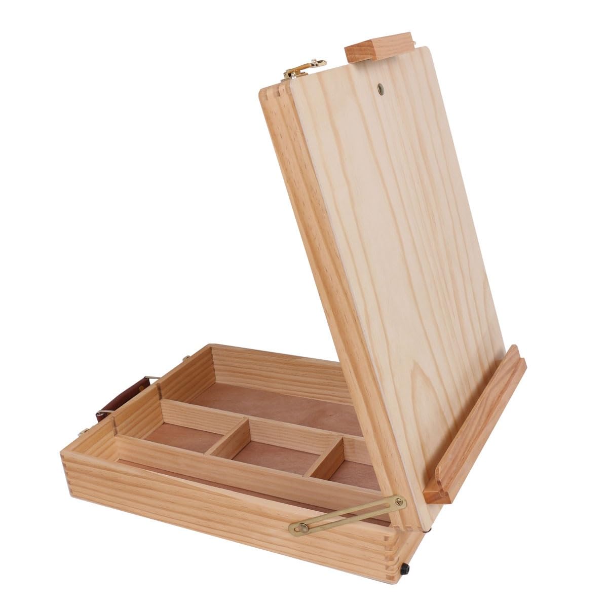 Display Pittura Scatola di Legno Tavola di Arte Cavalletto Forniture di Arte Cassetta degli attrezzi Scatola di Immagazzinaggio