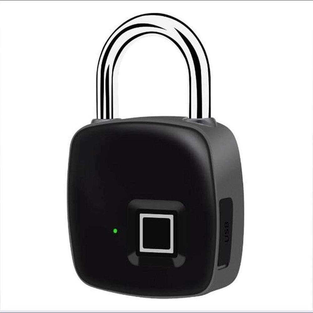 Candado sin llave con huella dactilar, Candado de Huella Digital 75x48x15mm Carga USB Sin Llave Bluetooth